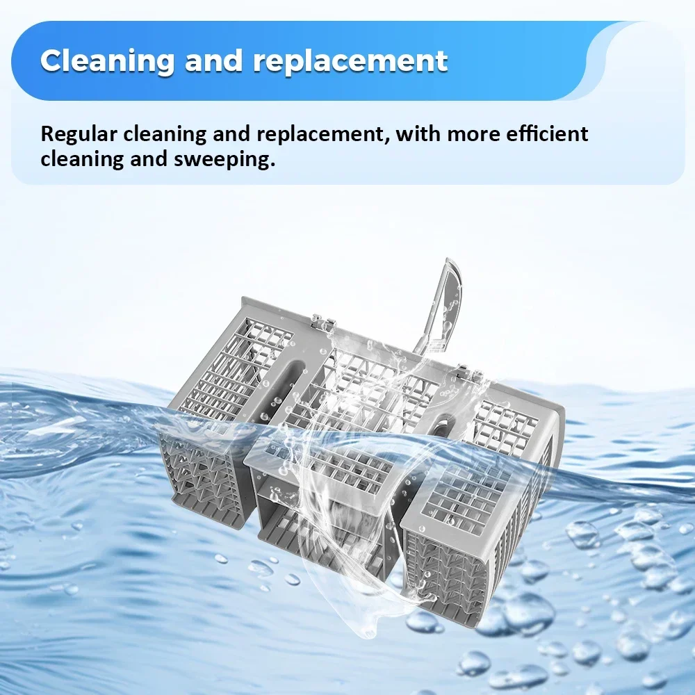 سلة أدوات المائدة لسيمنز، بوش، مايتاج، كينمور لغسالات الأطباق البناءية، سلة أدوات المائدة العالمية، لوازم تخزين المطبخ