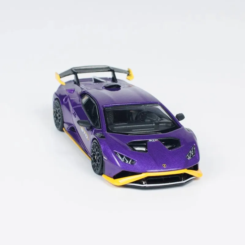 Mini Gt Car Model 1/64 Simulation Lamborghini Alloy Huracan Sto Car Model Boy Collection Cars Model Friend Christmas Toys Gift