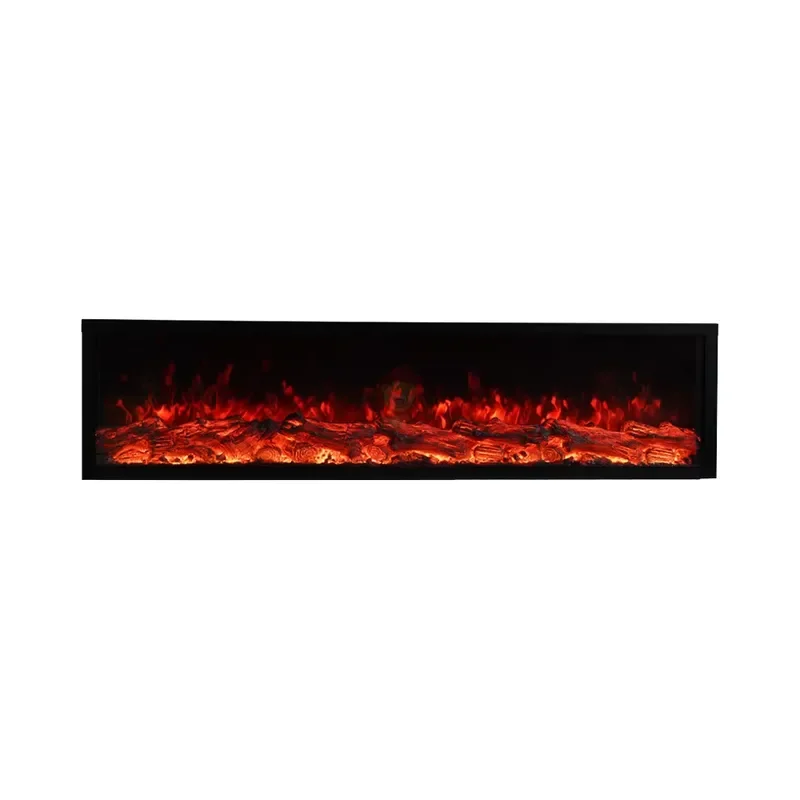 Hot Sale Modern Designer Electric Fireplace WiFi App & Remote Control Easy Insert Decorative Steel Metal Indoor for Living