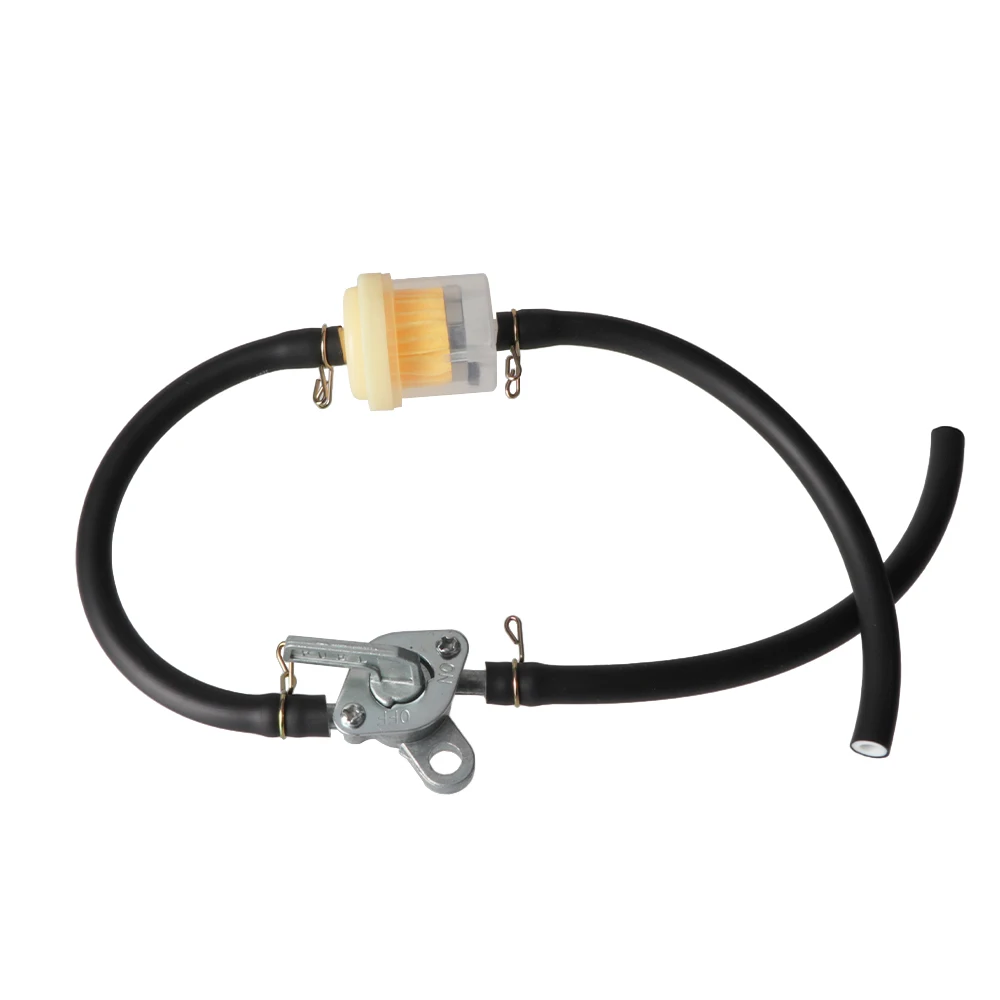 6mm Fuel Hose & Fuel Tap Petcock Valve Switch, Universal for Motorcycle Scooter ATV Lawn Mower 49cc 90cc 110cc 125cc 200cc 250cc