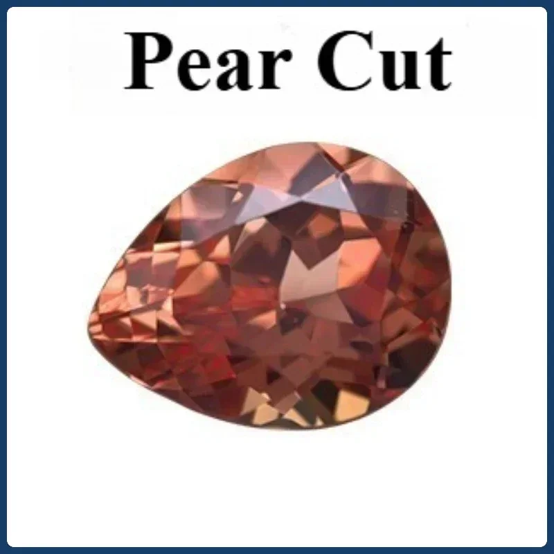 

S-Lab Grown Sapphire Orange Color for Jewel Making DIY Ring Necklace Earrings Main Materials with Certificate