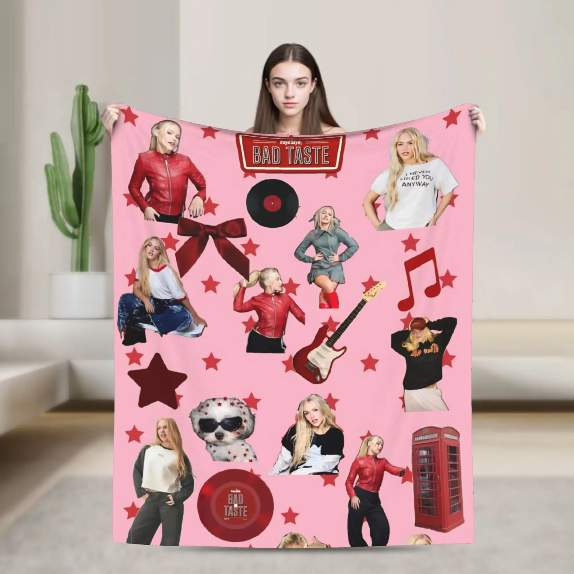 Bad Taste Freyas Singer Skyes  Flannel Blankets  Vintage Throw Blankets for  Sofa Bedding Lounge 200x150cm Bedspread