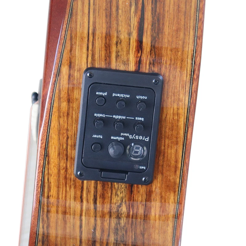 40Inch High Grade Acoustic Electric Guitar Armrest Body High Gloss With EQ Free Bag Strap String Folk Guitar view 5