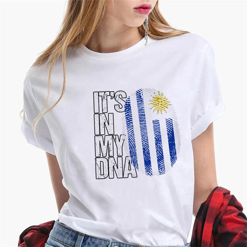 Uruguay Tee women anime tshirt female streetwear funny harajuku clothes