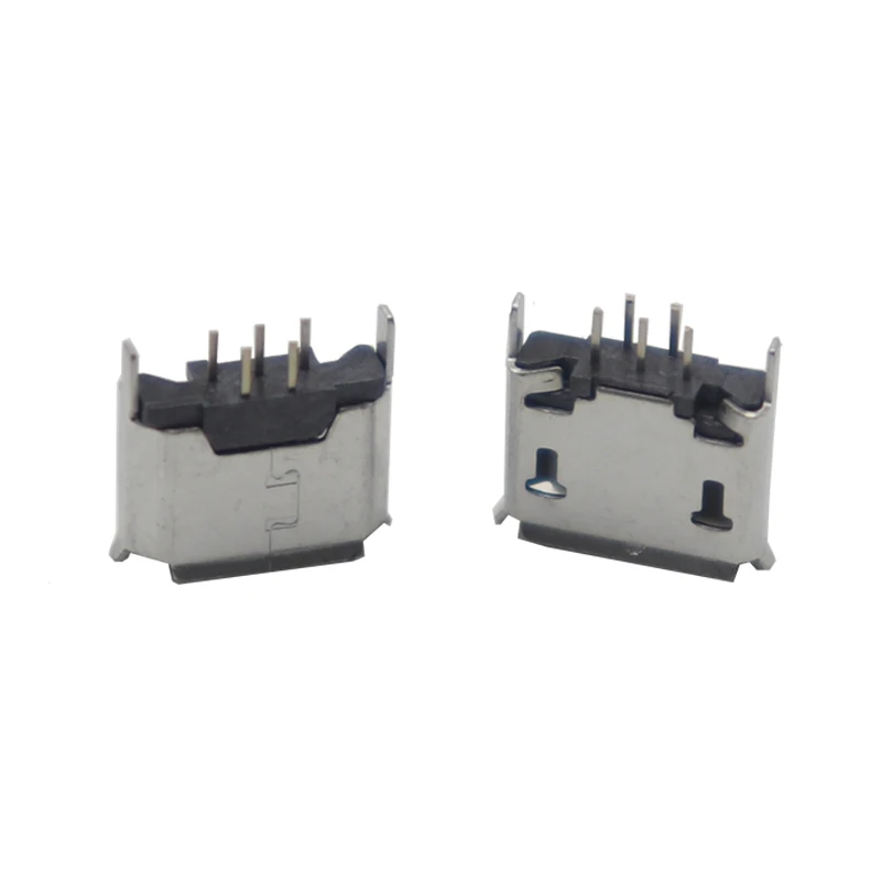 【50-10PCS】MICRO mini USB 5pin Micro USB 5 Pin SMT Socket Connector Type B Female Placement SMD DIP USB Charging Connectors
