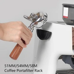 Coffee Portafilter Storage Wall RackWaterproof ABS Portafilter Holder Espresso Machine Group Handle Wall Mounted Rack51/54/ 58MM