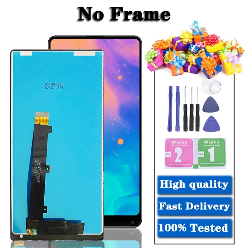 6.4 "Originele Display Mix Lcd Voor Xiaomi Mi Mix Lcd Touch Screen Digitizer Vergadering Voor Xiaomi Mimix Mix 1 Met Frame