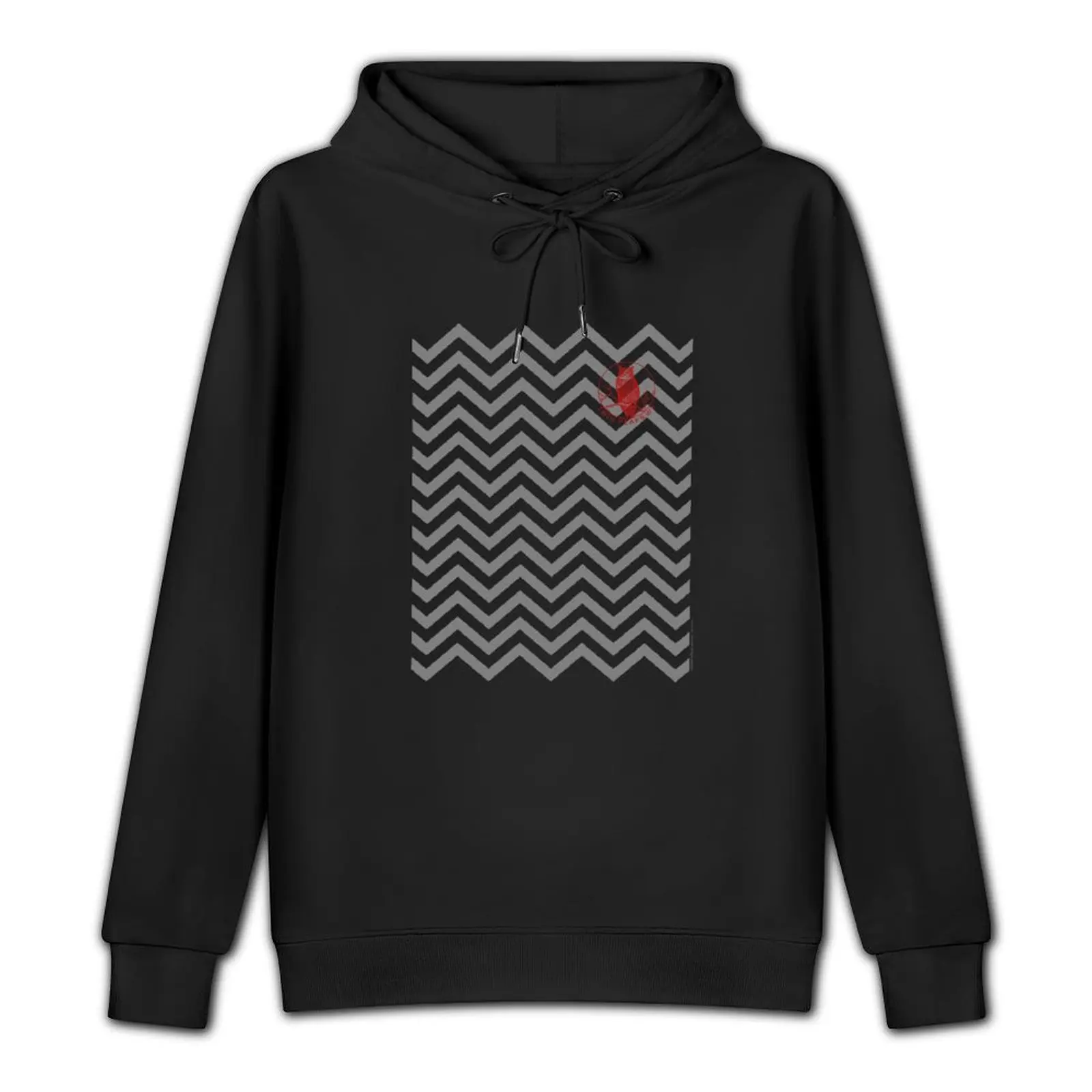 Twin Peaks Owl Pocket Logo Backward And Forward Design Pullover Hoodie anime clothes hooded shirt japanese style tracksuits