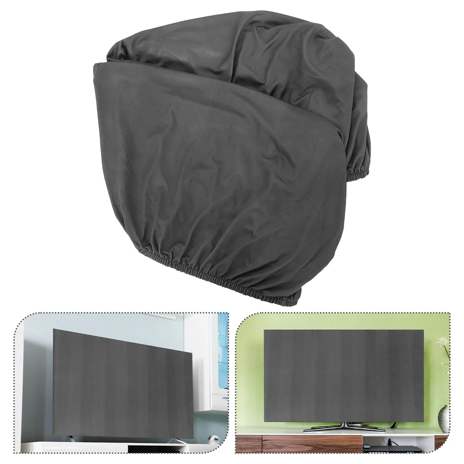 

Premium Polyester TV Screen Protective Cover for 47-50 Inch Televisions Elastic Dustproof Stretch Cover Living Room Home Use