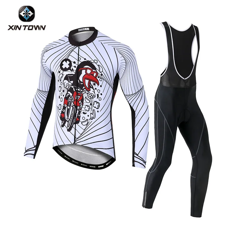 

XINTOWN Women's Autumn Long Sleeve Cycling Suit New Style Bike Clothing Set