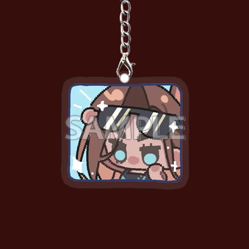 تأثيري الغريبة المرحلة Xianya إيفان الأب Xiuya Meizhi Luca المحيطة سلسلة مفاتيح مصنوعة من الأكريليك حقيبة ظهر الطالب قلادة