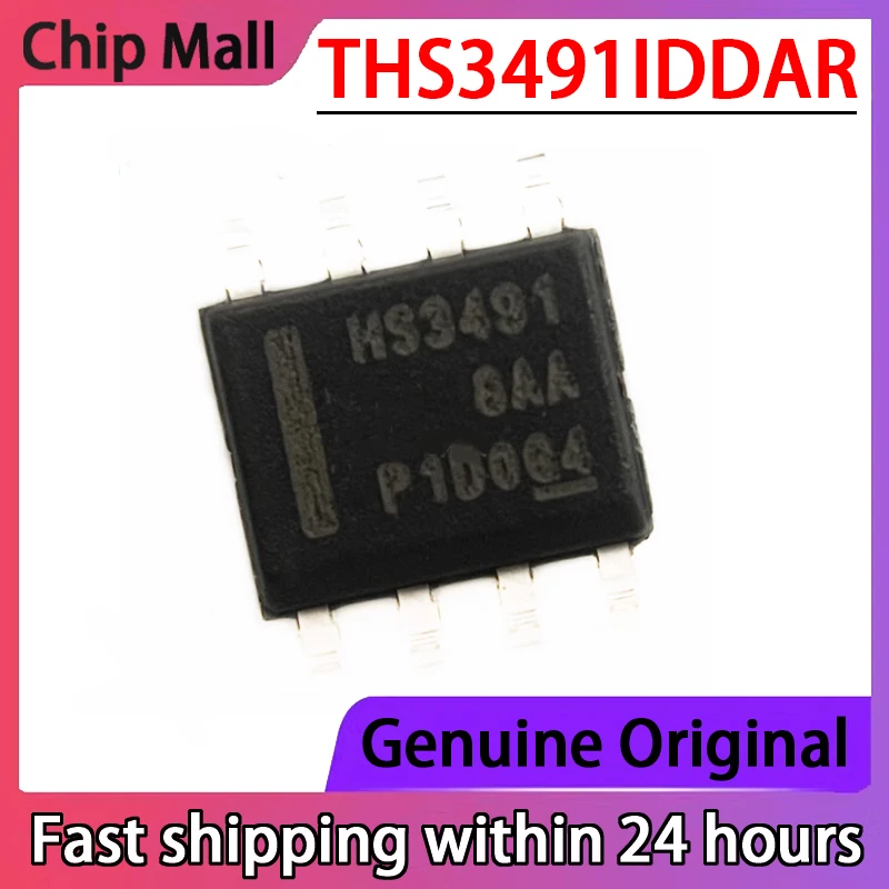 1PCS New Original THS3491IDDAR Screen Printed HS3491 SMT SOP8 Operational Amplifier