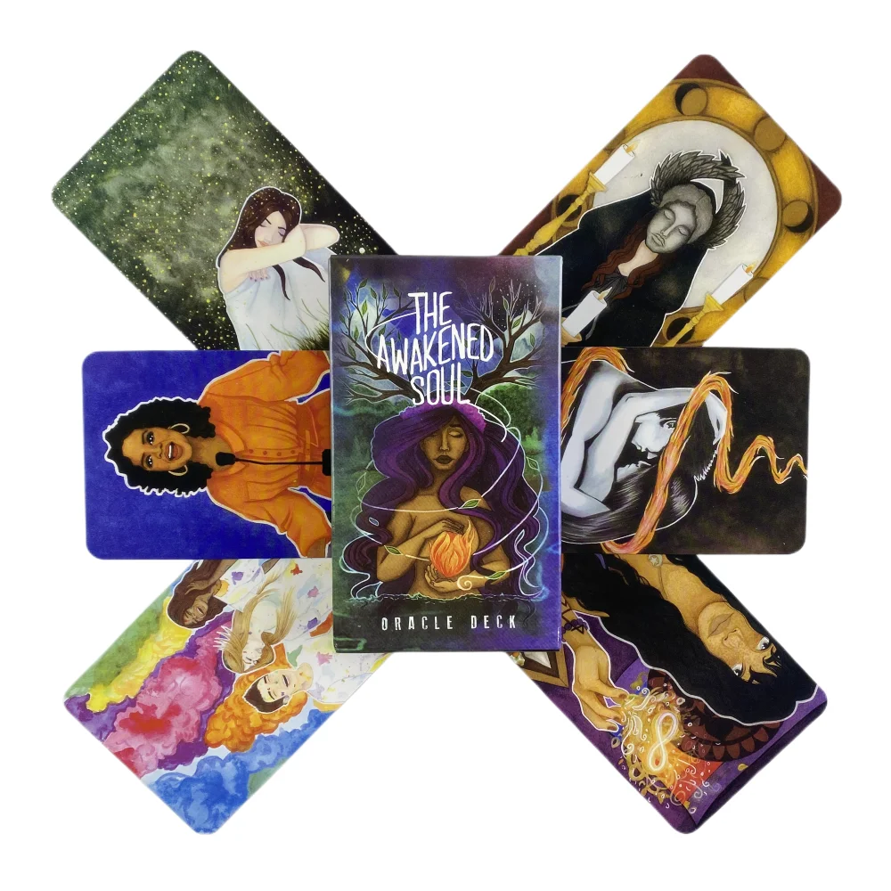 The Awakened Soul Oracle Cards Tarot Divination Deck English Vision Edition Board Playing Game For Party