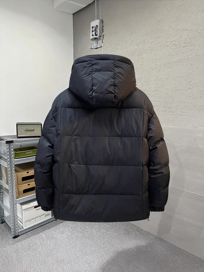 Plus Size White Duck Down-Filled Winter Coat for Men Baomuan New Style Loose Hooded Fashion Versatile Jacket 170kg 11XL