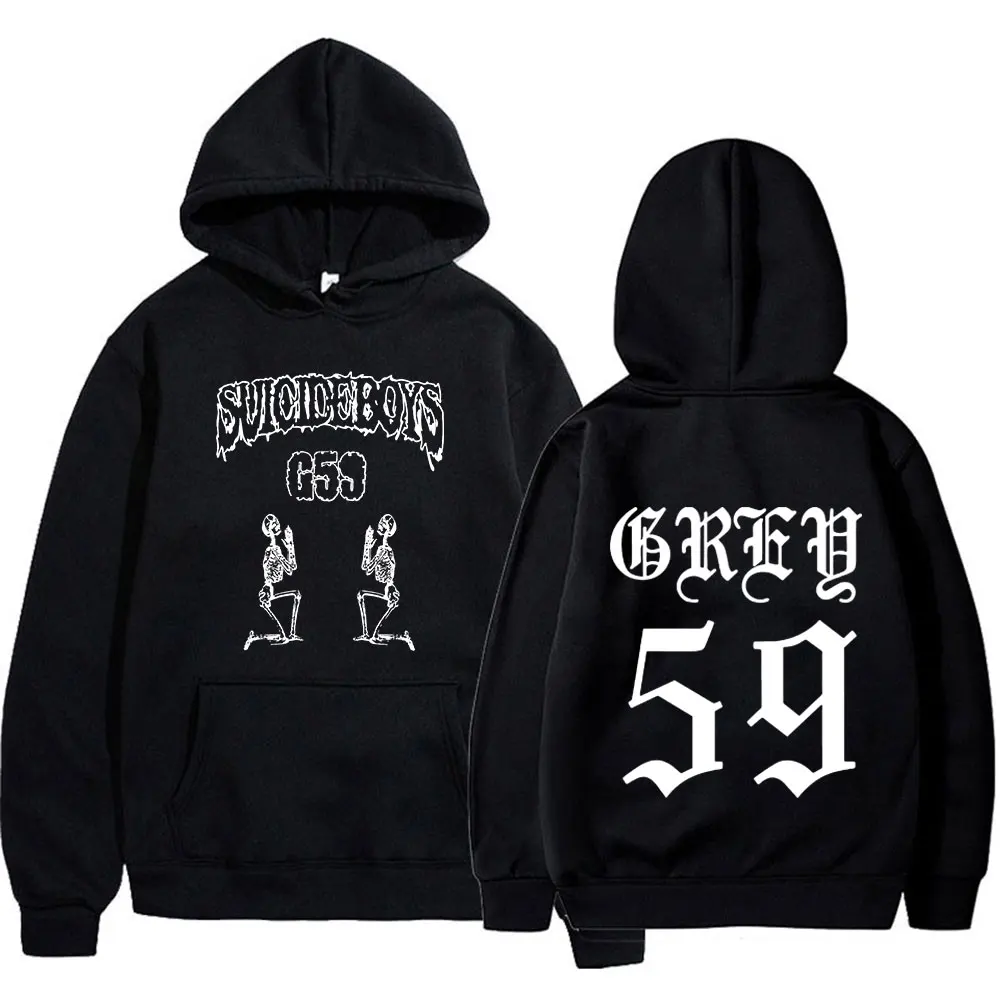 Suicideboys G59 Skelet Hoodies Heren Dameskleding Gothic Vintage Capuchon Sweatshirts Fleece Warme Lange Mouw Losse Pullovers