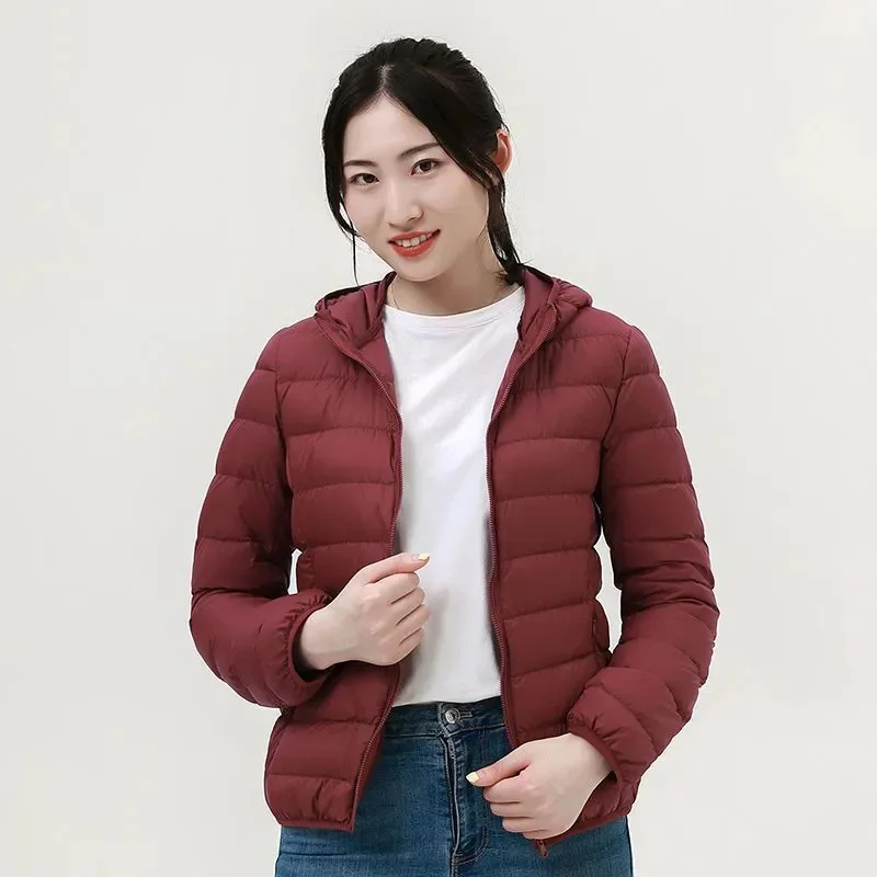 Down Jacket Women Parkas 2024Winter New Short Warm Cotton Padded Coat Korean Hooded Thin Down Coat Large Size 5XL Outwear Ladies