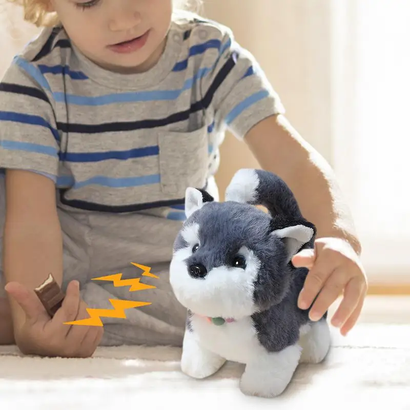 Brinquedos interativos para cães latindo, Divertidos brinquedos interativos para cães Cachorro de pelúcia Brinquedo eletrônico Mascote Falso