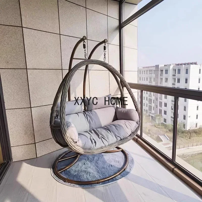 

Mount Basket Hanging Chair Indoor Double Adults Swing Chair Metal Designer Sillas De Jardin Para Exterior Home Decoration
