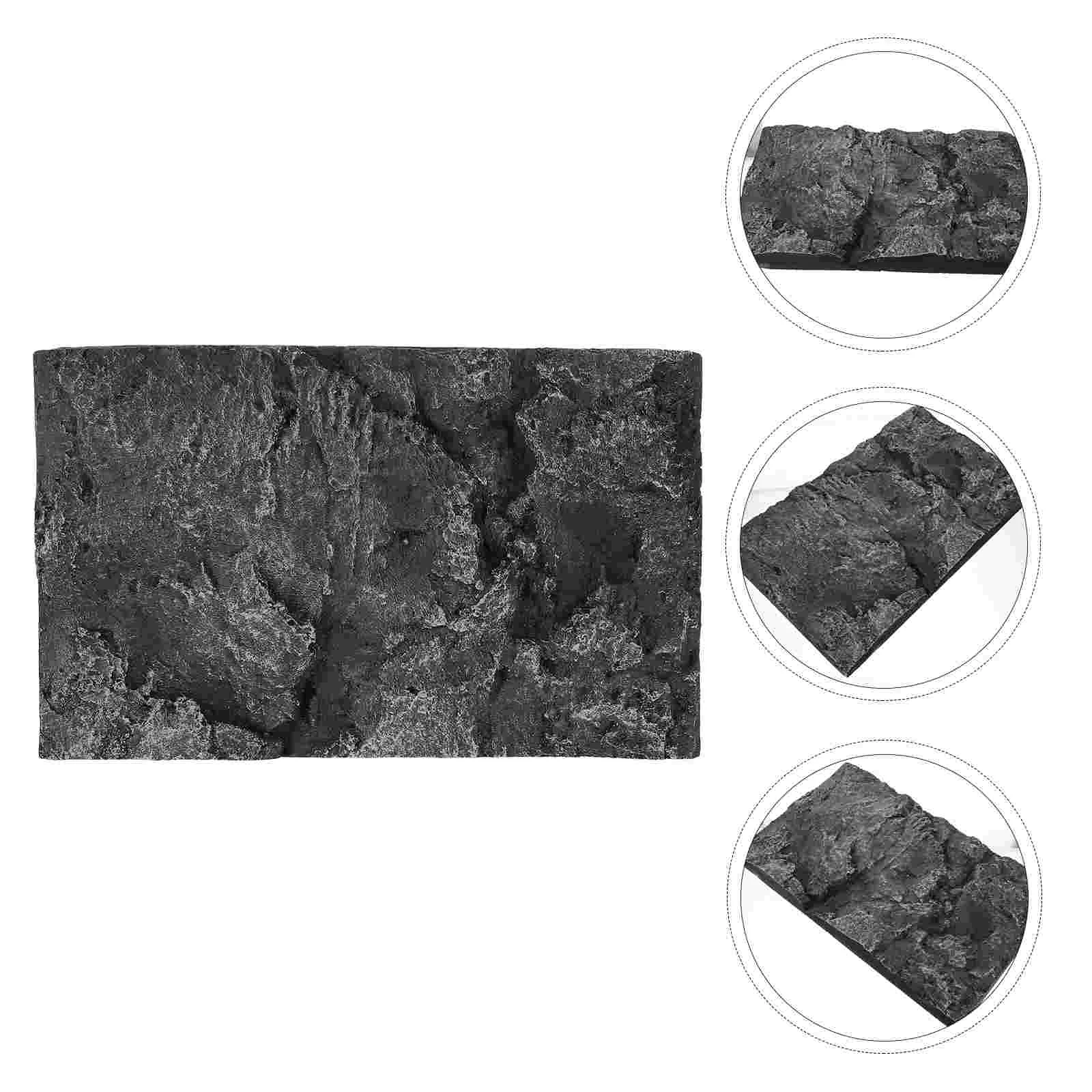 

Reptile Box Decorative Panel 3D Background Board Natural Terrarium for Tank Decoration Habitat Sticker Pet Backdrop