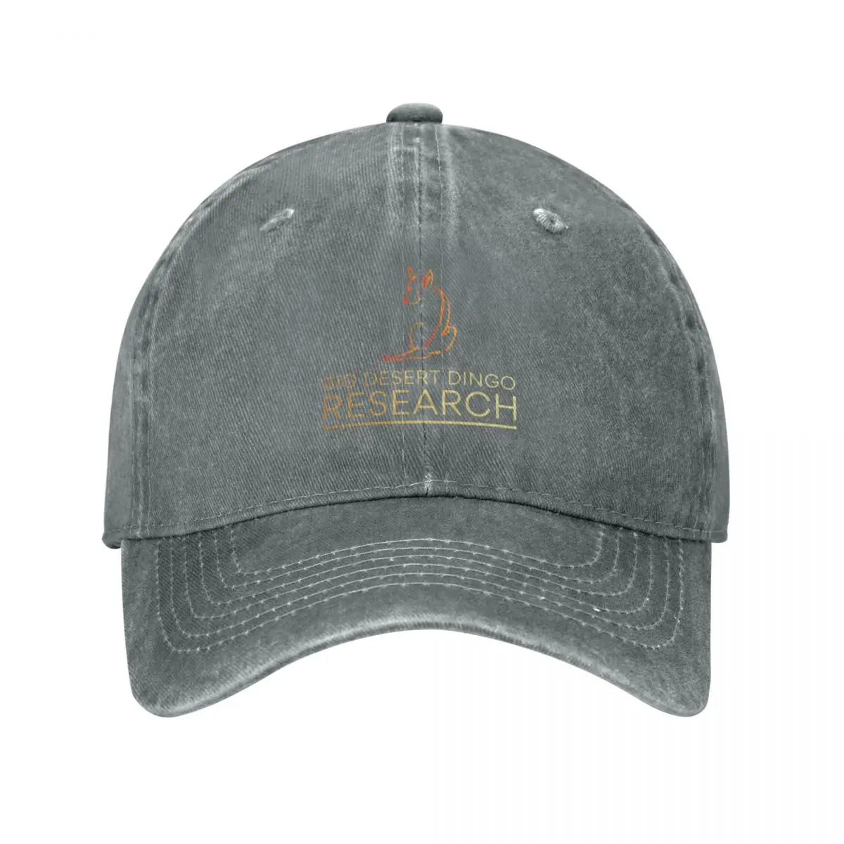 

Big Desert Dingo Research - Underlined Orange & Gold Baseball Cap Mountaineering Snapback Cap Mens Tennis Women's