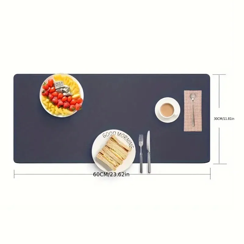 1pc Large Size Office Desk Protector Mat 23.62x11.81in PU Leather Waterproof MousePad Desktop Keyboard Desk Pad Gaming Mousepad image 6