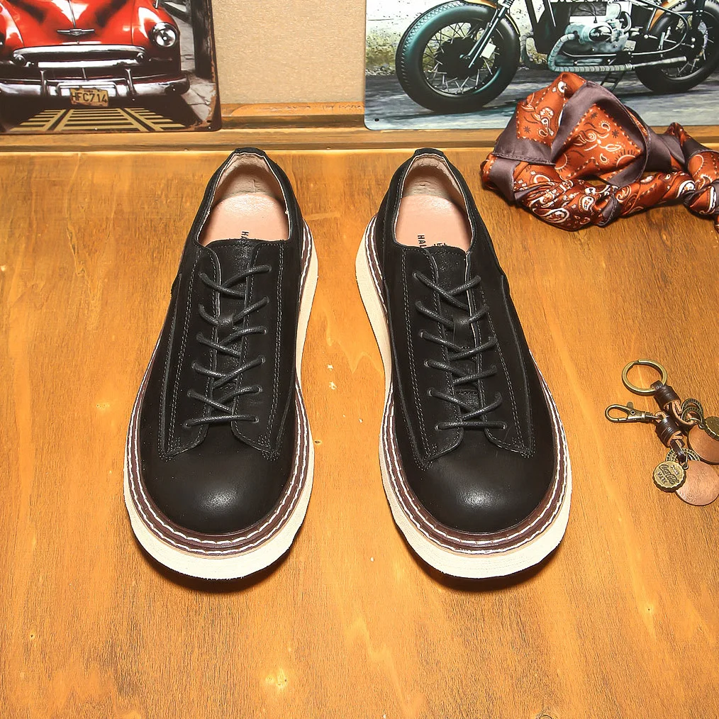 KOWM Botas Senderismo Impermeables Piel Vaca Hombre Trekking - imagen 2