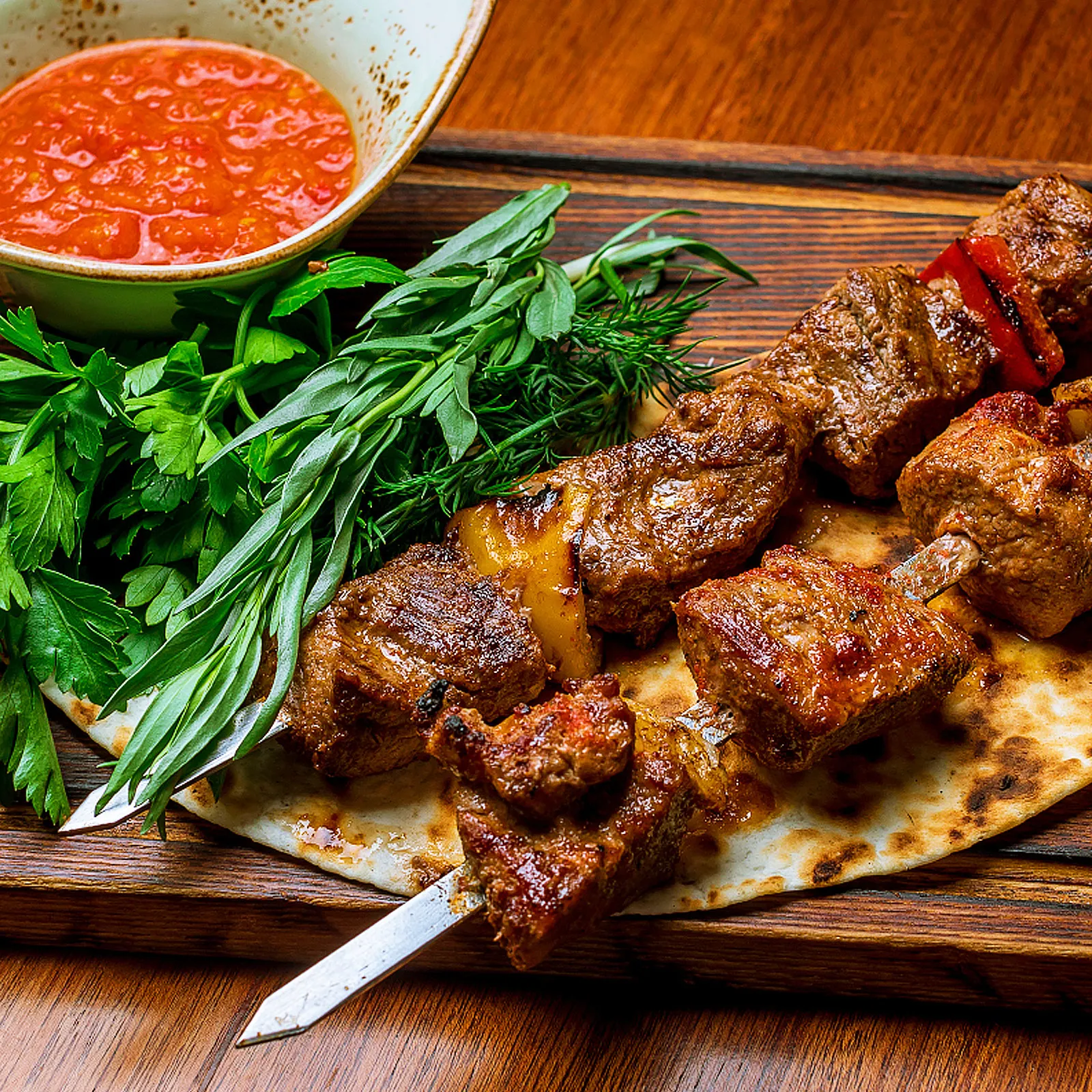 

5Pcs Professional Thick Stainless Steel Bbq Skewers Long Handle Meat Skewer Ideal for Outdoor Grilling Reusable Barbecue