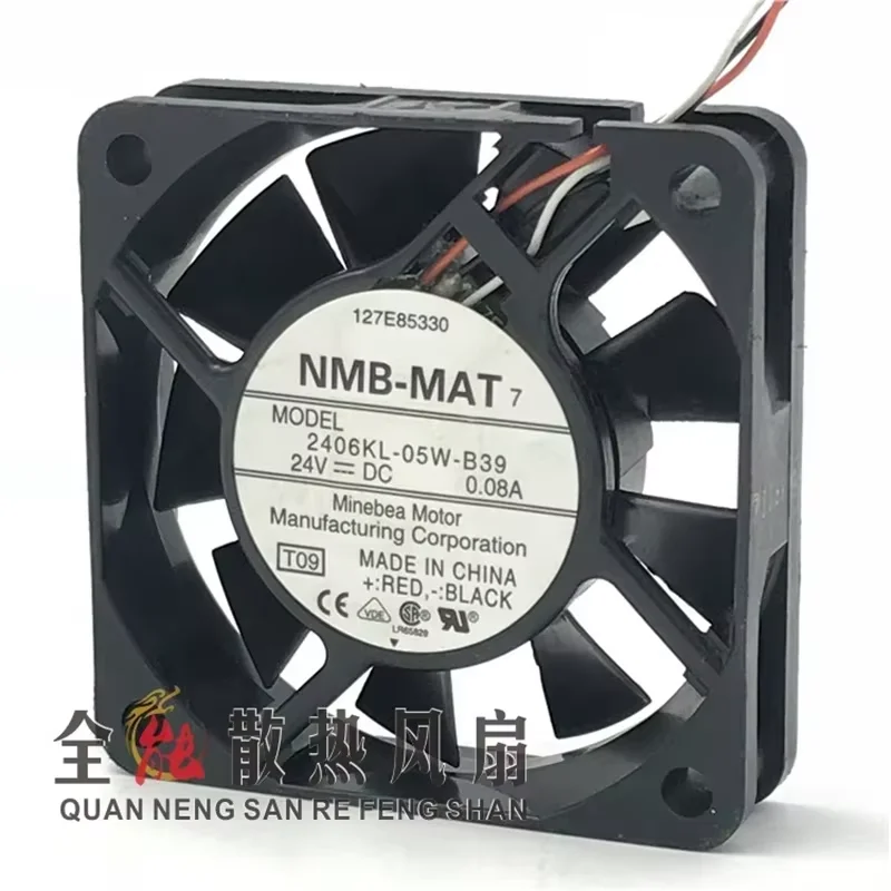 Authentic 2406KL-05W-B39 24V 0.08A 6CM 60 * 60 * 15MM 3-wire Yaskawa servo frequency converter Cooling fan