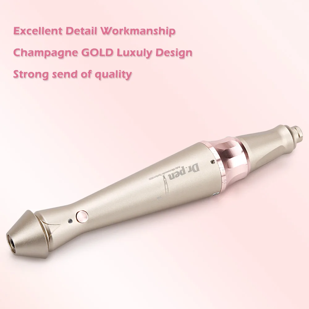 Dr Pen E30-máquina de cuidado de la piel, microaguja con cable, Dermapen automático, ajuste de 5 niveles con 8 agujas de bayoneta