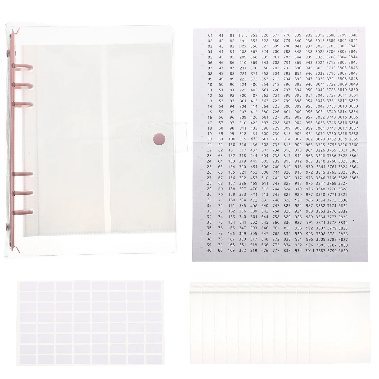 

1 set 1 Set Rhinestone Organizer Book Premium Paper Plastic Portable Transparent For Diamond Dotting Accessories Storage Diy