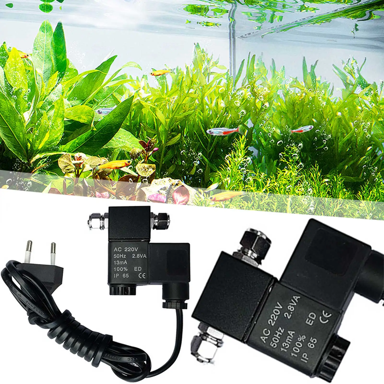 CO2 Solenoid Valves For Planted Aquariums Multi-purpose Solenoid-Valve Regulator For DIY-Aquatic CO2 System