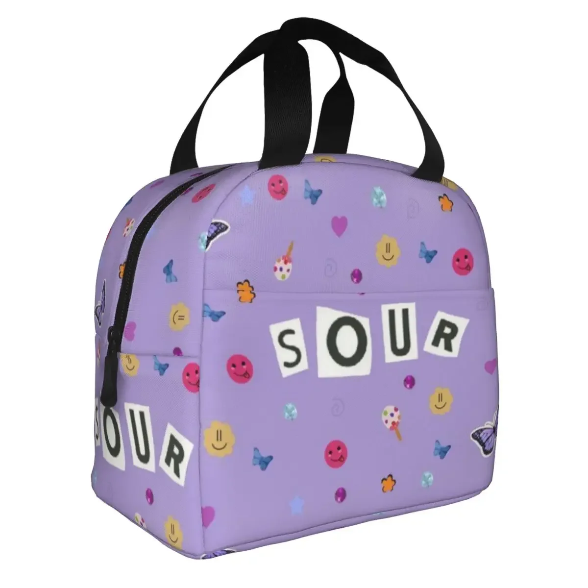 Olivia Vampire Rodrigos Sour Portable Lunch Bag Food Thermal Box Durable Cooler Lunchbox with Shoulder Strap Picnic Bag Office