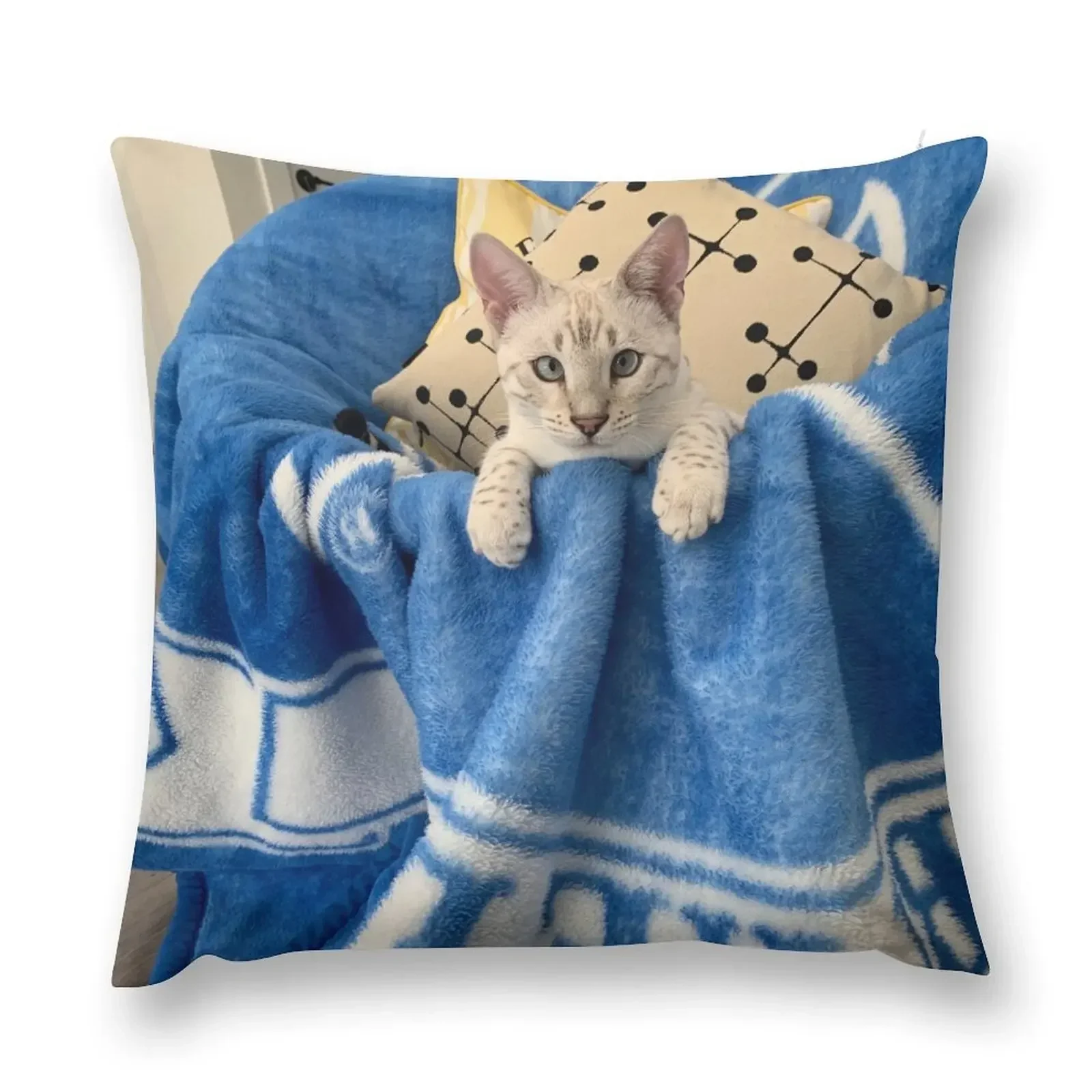 Snow Bengal Throw Pillow christmas decorations for home 2025 Ornamental Pillow pillow