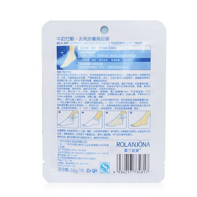 1 par de máscaras esfoliantes para os pés, máscara peeling para remover os pés, calos de pele morta, cuidados com os pés