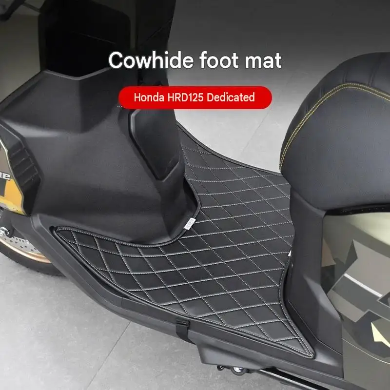 For Honda HRD125 HooRide Cowhide Foot Mat Soft Cushioning Footrests Modification for Comfortable Landing Reduction of Scratches