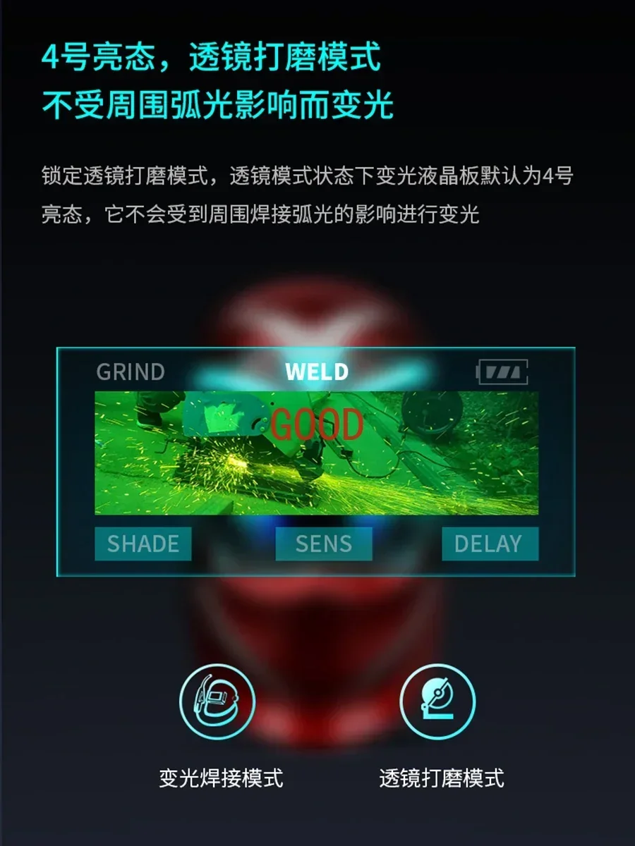 Welding Mask Thermal Insulation Argon Arc Welding Face Shield Mask