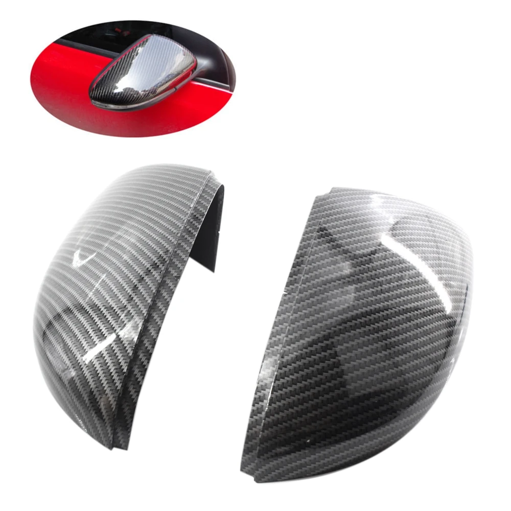 

Side Mirror Covers Caps(Carbon Look)Replacement Carbon Mirror Caps For Golf 6 Jetta Mk6 Gtd R20 Exterior Mirror