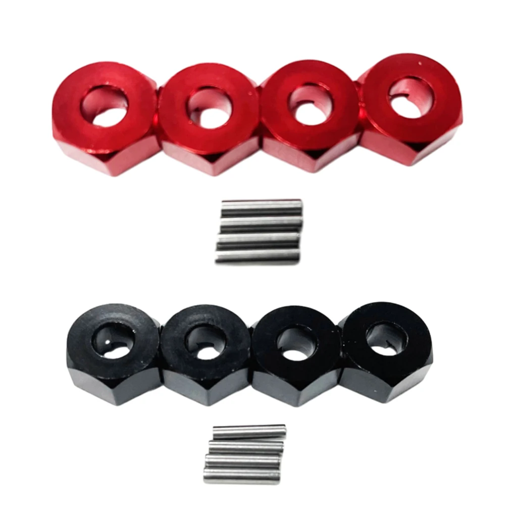 

4Pcs Aluminum Alloy Hex Hub Wheels Extension Hex Hub Adapter For For 1/14 MJX Hyper Go 14209 14210 RC Crawler Car Upgrade Parts