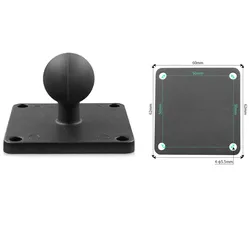 Ball Mounts 50x50 Vesa Plate with 1inch Ball B Size for Ram Mount for garmin Zumo/TomTom