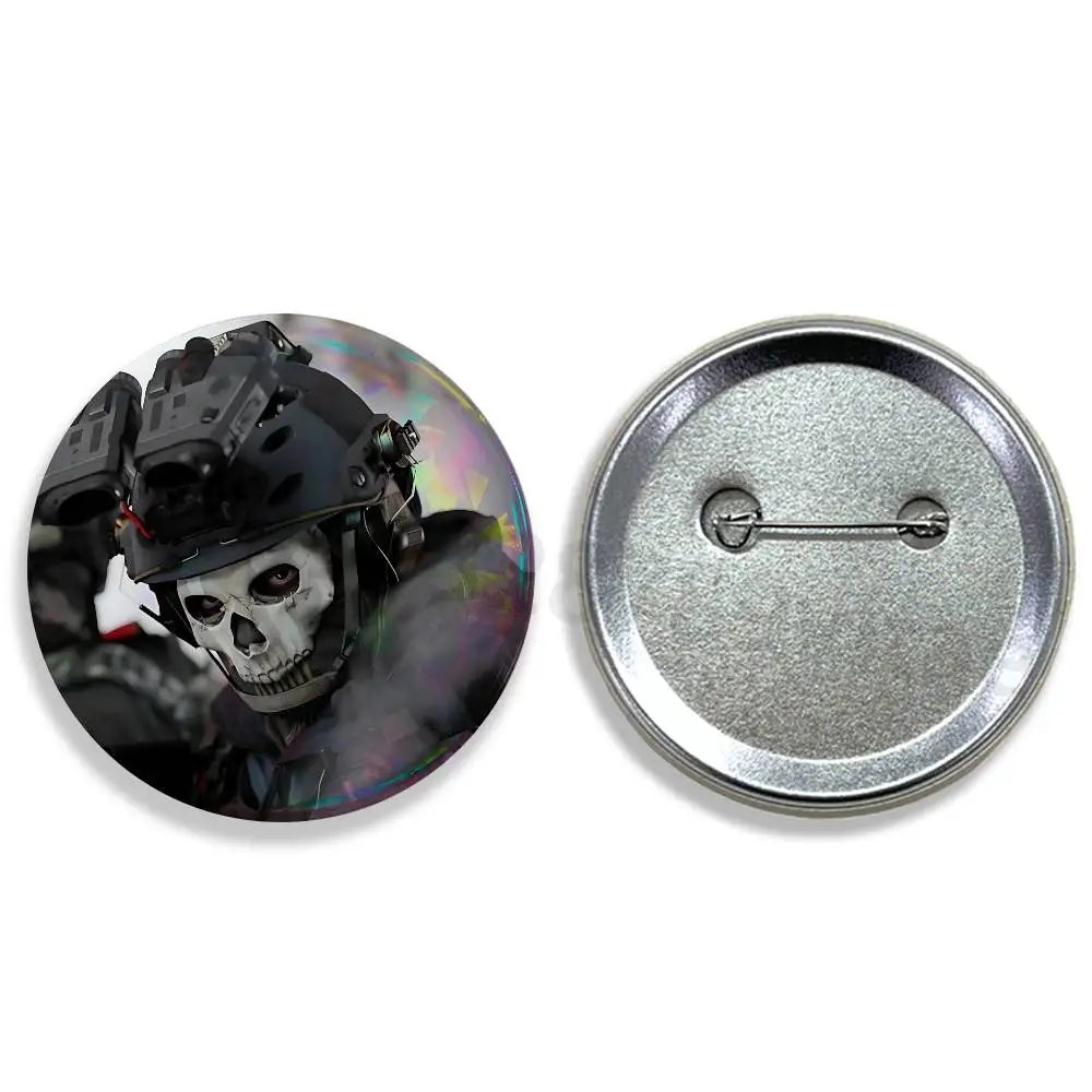 Game COD Call Of D-Duty Ghost 25mm 75mm 44mm 58mm 32m Brooches Badges Pins for Accessories