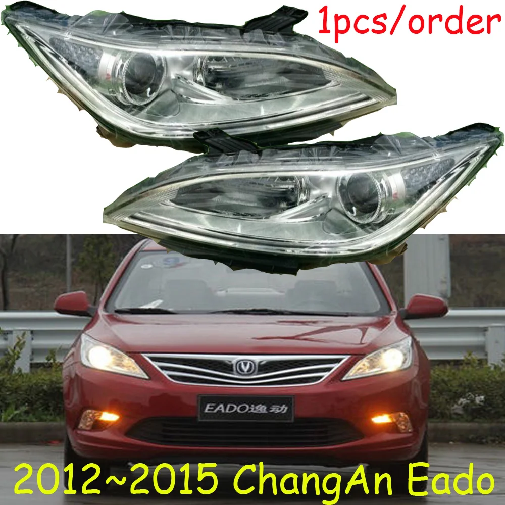 

1pcs car bumper CHANG AN headlamp for ChangAn Eado headlight 2012~2015y car accessories head lamp ChangAn Eado fog lamp