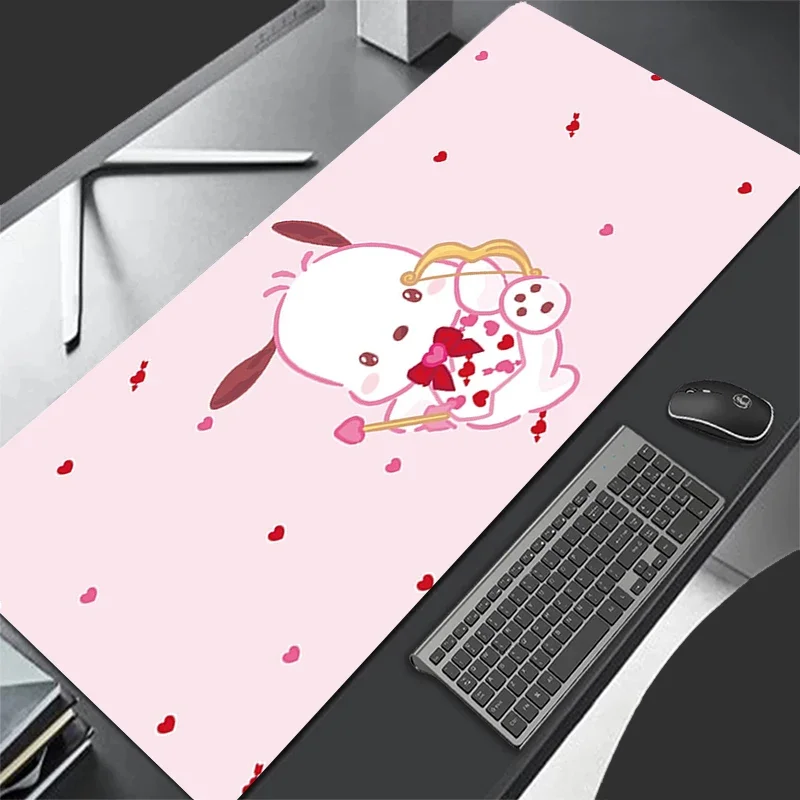 طاولة جلدية كرتونية أكبر سانريو سبيد كمبيوتر صغير منصات لوحة المفاتيح حصيرة مكتبية ملحقات الألعاب لوحة ماوس Pochacco المنزلية #2