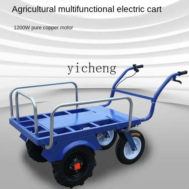 XL Electric Single-Wheeled Cart Trolley Lithium Battery Three-Wheel Agriculture Truck