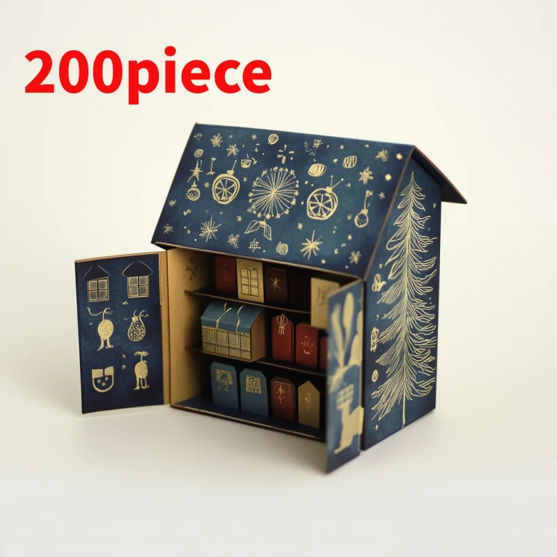 20 0piece.Custom.Customized 24pcs Box Mystery Paper Surprise Advent Calendar Boxes