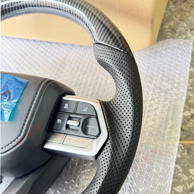 Applicable for Toyota Land Cruiser LC300 High Quality Steering Wheel Carbon Fiber Car Steering Wheels Interior Accessories view 3