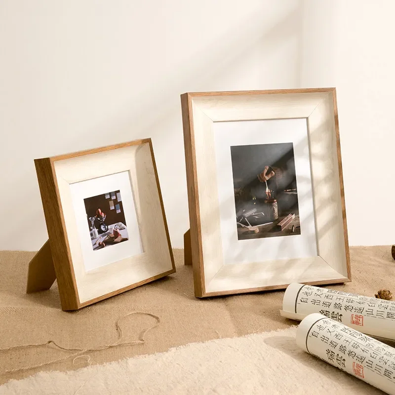 Creative Multi Size Photo Frame Stand 5 6 7 8 10 12 Inch Vertical Horizontal Wall Mount DIY Custom Picture Art Display Frame