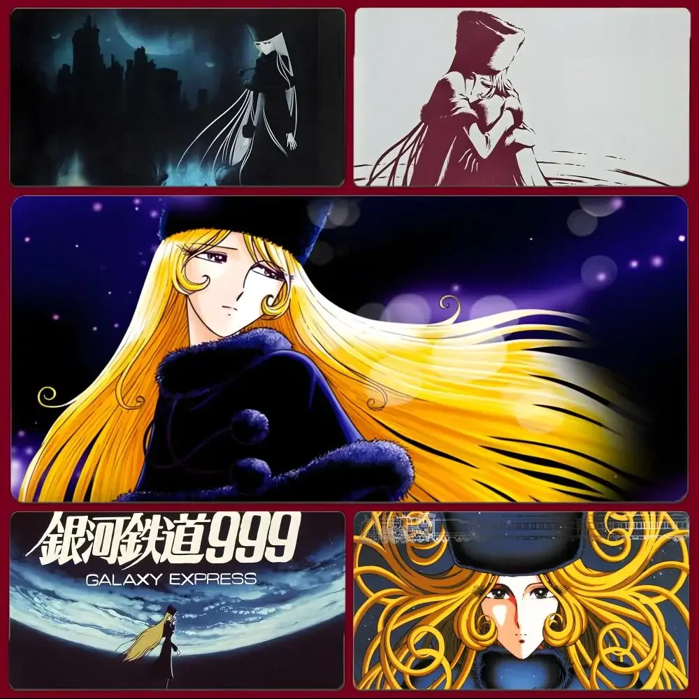 999 classic space retro anime G-Galaxy Express 999 Mouse Pad Large Gaming Mousepad with Stitched Edges Thickened Desk Mat PC