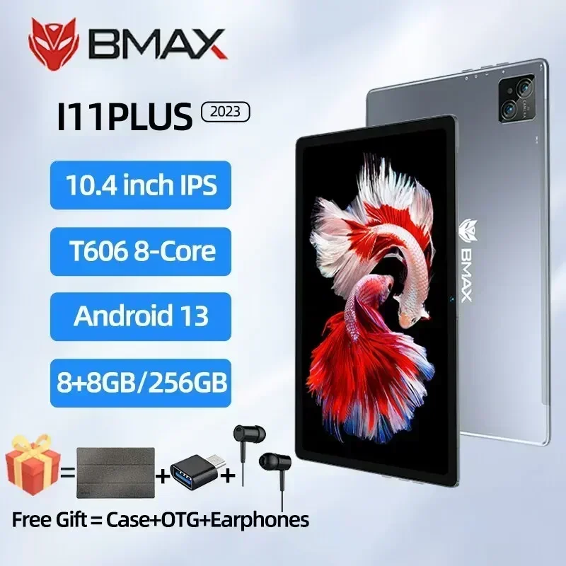 جهاز لوحي BMAX-MaxPad I11 Plus ، 16 جيجابايت ، ذاكرة رام 8 جيجابايت ، توسيع 8 جيجابايت ، GB ROM ، بوصة ثماني النواة ، T606 Soc ، أندرويد 13 ، واي فاي مزدوج ، 4G Lte