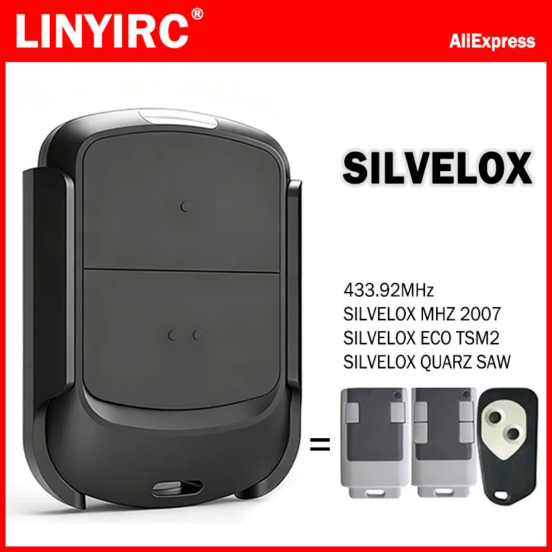 SILVELOX QUARZ SAW / ECO TSM2 / MHZ 2007 Garage Door Remote Control Duplicator 433.92MHz Hand Transmitter / With Clip