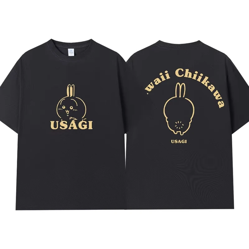 2026 Kids Chiikawa Octopus Burning Style Summer Parent Child Pure Cotton T-shirt Comfortable, Breathable, High Quality Ins Y2k